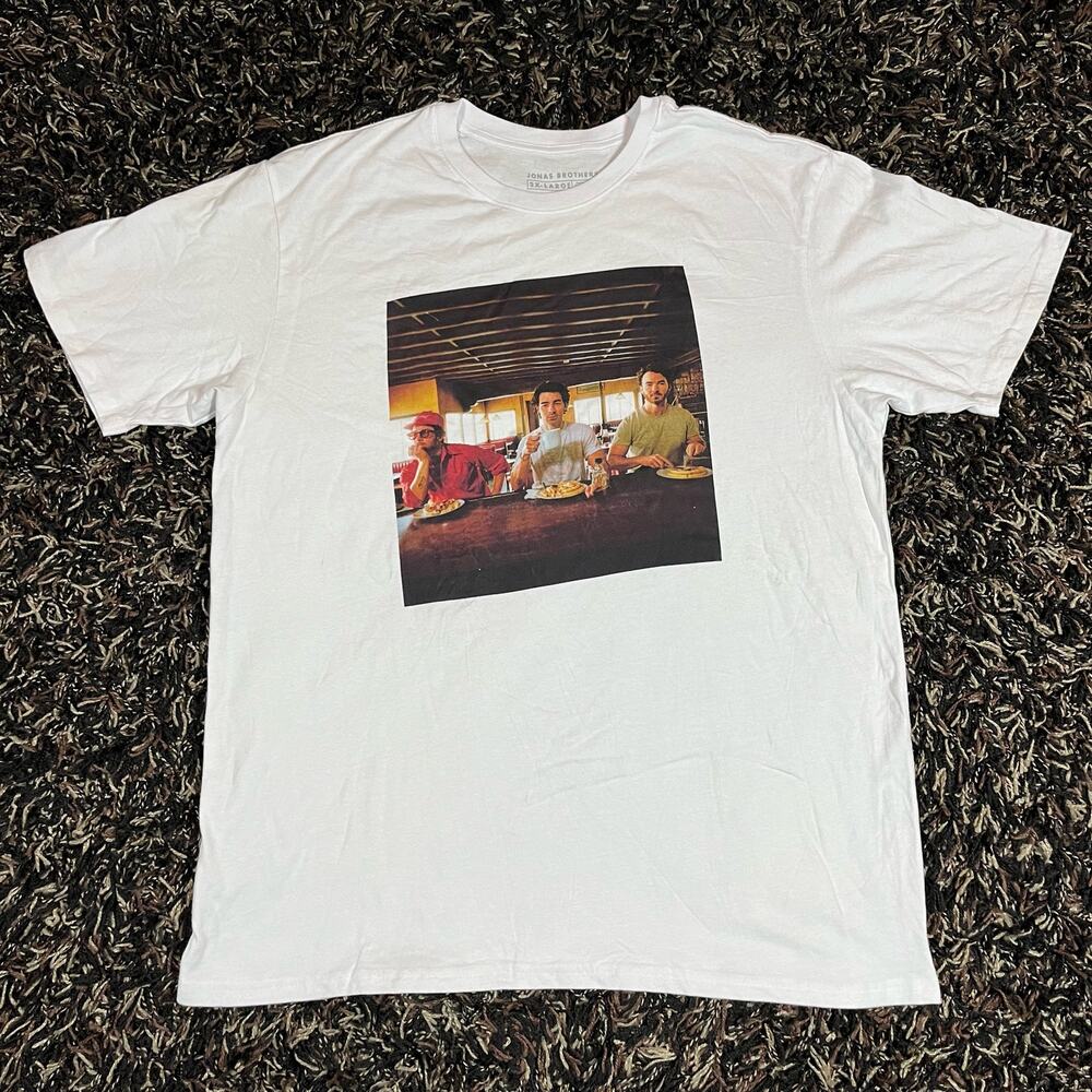 Jonas Brothers Waffle‎ House Graphic Tee T Shirt Adult Sz 2XL New